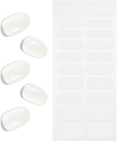 KALEFUL Unghie Gel Adesive Trasparente, Smalto Gel Nail Stickers, Decorazioni Unghie per Nail Art