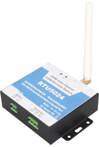 Plyisty Apricancello gsm, Interruttore di Controllo Remoto, Controller di Accesso RTU5024 in Metallo per Rete 2G con Facile Funzionamento App, ID Chiamante, Adatto per Porte, Garage,