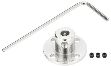 QUARKZMAN 2pz 4mm Flange di Accoppiamento Connettore Albero Rigido Modello Accoppiatore Accessorio per Albero con Mini Chiave Esagonale e Vite Fissaggio per Motori Modello RC