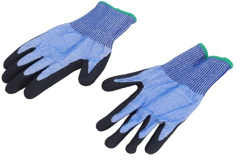 ZJchao Cut Resistant Work Gloves, Steel Wire A7 Grade, Non Slip Oil Proof, for Woodworking, Kitchen, Chefs (XL)