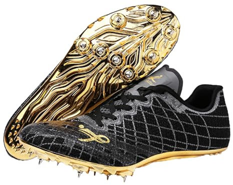 Kraftpaid Zapatillas De Atletismo con Clavos,Zapatillas De Clavos Atletismo,Mujer Zapatillas De Clavos,CóModo,Duradero,Leve Y EláStico,Adecuado para Vallas,Competiciones Deportivas,Etc