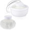 Wanmu Houppette et récipient à poudre corporelle de 7,9 cm, boîte à houppette moelleuse après le bain, récipient de rangement pour poudre corporelle avec support portable pour soins quotidiens de bébé