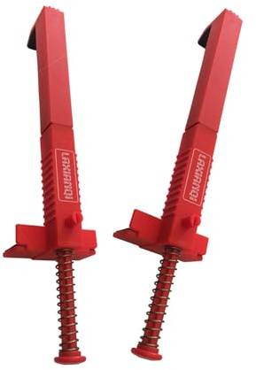 Riiichflowshop 2 x Ziegelschnur-Clips, 20 - 24 cm Klemmen, Maurerschnur zum Positionieren, Maurerabzieher, Schnurspanner