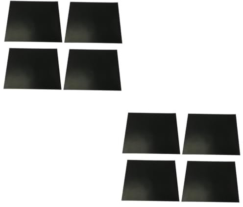 Sosoport 2 Ensembles Tapis De Cuisson Gril Plat Tapis Cuisson Barbecue Tapis De Barbecue Revêtement De Cuisson pour Barbecue Plaque De Cuisson Téflon Noir 4 Pièces * 2