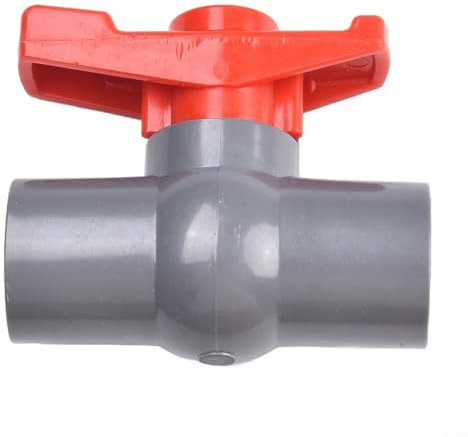 Valvola a sfera funzionale in PVC per sistemi idrici, compatibile con tubi da 20 mm, 25 mm, 32 mm, 40 mm e 50 mm, migliora il controllo del flusso (20 mm)