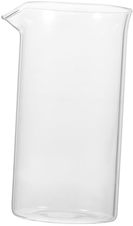 Hemobllo Vaso de Vidrio para Cafetera Prensa Francesa 350 Ml Resistente al Calor Reutilizable para Preparar Café Espresso y Té Helado Uso Doméstico y Oficina