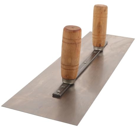 Operitacx Paleta de Albañilería Doble Mango Ergonómico Herramienta Resistente para Enlucido y Acabado Rápido Superficies para Trabajos de Mampostería