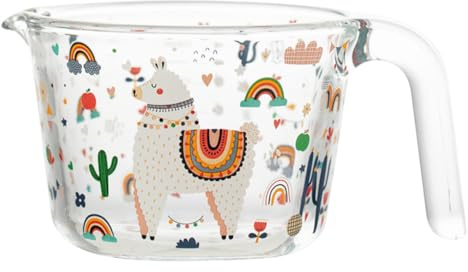ARTSEWPLY Jarra Medidora de Vidrio Resistente con Clara Capacidad Grande para Leche y Líquidos Taza de Cocina para Repostería y Uso Doméstico