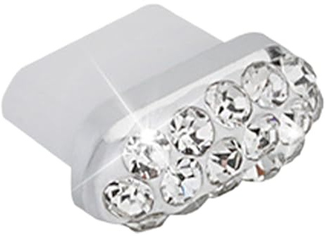 CAMPIO DI TIPE CUSCA CHIPE-COPERCHIO PORTA DI CROPPO CRYSTAL, CAMPIO DELLA CELPHPHINE ANTI DUST decorativo, elegante protezione sporca | Accessorio per porte di ricarica elegante per esterno, giornali