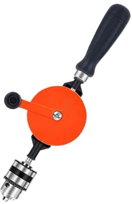 LOVIVER Trapano a manovella portatile, pratico, con impugnatura antiscivolo, utensile manuale, trapano a manovella a due marce per modellismo in fibra di, Style B