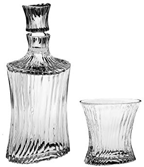 Whisky Geschenkset Orcan Imperial 7-TLG. Bleikristall 1 Karaffe + 6 Gläser transparent