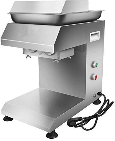 CGOLDENWALL Stainless Steel Meat Cutting Machine Automatic Electric Fish Fresh Meat Cutter for Commerical Use 160rpm