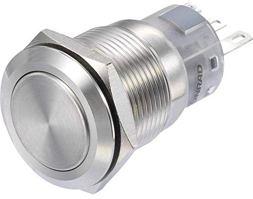 TRU COMPONENTS LAS1-AGQ-11Z/S Druckschalter, 250 V/AC 3 A, 1 x On/On IP65, 1 Stück
