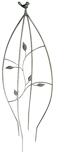 JNYB Plant Obelisk Birds Garden Trellis Vintage Antico Giardino Fiore in Ferro battuto Giardino per Arrampicata Viti Fiori Telaio da Giardino in Metallo per Arrampicata Rose Trellis