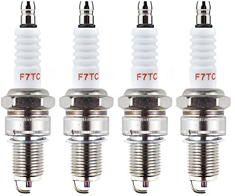 4 STK F7TC Zündkerze (F7TC und F6TC gelten für dieselben Modelle) für 4-Takt Zündkerzen für Briggs Stratton Ersatz Motorgeräte Motoren 550E 550EX Eco-Plus 575EX Series Ersetzt