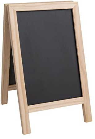 Olympia Mini Folding Menu Board 250x150mm - Easy Wipe, Durable, Sturdy, Hotel Restaurant Café Bar Pub Tabletop Menu Notice Display Sign Chalkboard