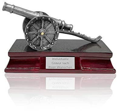 Zelaro Torkanone Fußball Pokal mit Gravur Wunschtext - Torschützen Pokal Fußball | Pokal Kinder Trophäe aus Resin Kunststoff | Torjäger Pokal Fussball für Jede Auszeichnung
