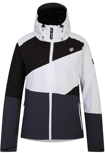 Dare 2b Damen Ice Jacket, Weiß/Ebenholzgrau, 44