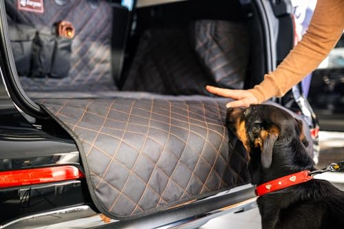 foryou® Kofferraumschutz mit Ladekantenschutz inkl. Hundematte - Universaler Kofferraumschoner für Hunde - Wasserabweisend - Kratzfeste Auto Hundedecke, Premium Qualität Made in Germany