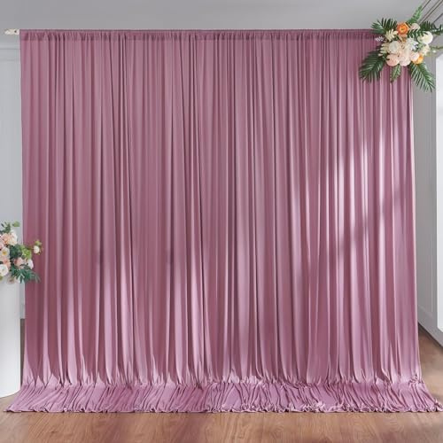 Rideau de toile de fond en polyester - 3 x 3 m - Pour anniversaire, bébé, baptême, douche nuptiale