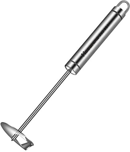 Garneck Fruchtausstecher Pfefferentkerner roter Dattelkernentkerner Tomaten Kirsche obstschneider obstsamen werkzeug Kirschentkerner Kernentferner für rote Datteln Rostfreier Stahl Silver