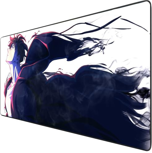 Solo Leveling XXL Anime-Mauspad, groß, wasserfest, mit Gummibasis, rutschfest, strukturierte Oberfläche, ideal für Computer und PC, Maße 800 x 300 mm