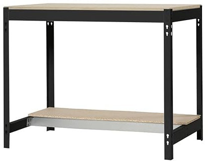 PRORGEAL Werkbank Buffalo | HxBxT 84x120x61cm | Traglast 600kg | Anthrazit | Werktisch Arbeitstisch Werktisch