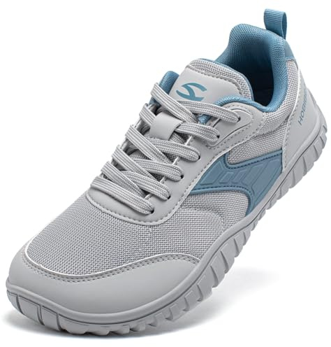 HOBIBEAR Zapatos Descalzos Anchos para Mujeres y Hombres Zapatillas Minimalistas de Trail Running Senderismo Cómodas y Ligeras, Blue, 43 EU