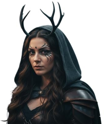 Tims Plum Dämonische Geweih-Hörner Kopfschmuck, Fantasy-Kreatur Kostümzubehör für Cosplay und Halloween