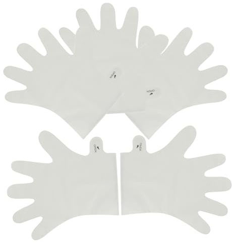 FONDOTIN 5 Stück Handmasken für Exfolierende und Feuchtigkeitsspendende Handpflege aus Pe und Pp Stoffen zur Entfernung Abgestorbener Hautschüppchen für Trockene Hände