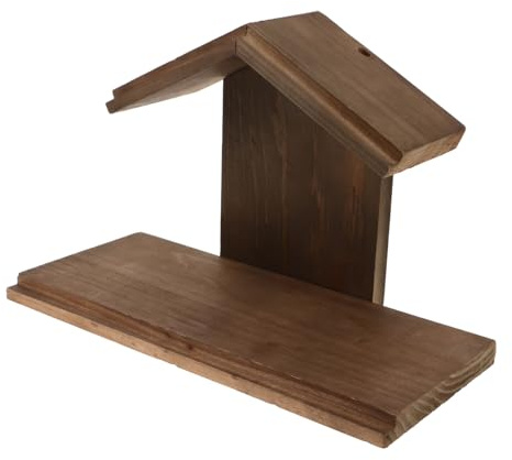 Cabilock Wooden Nativity Scene Manger with Star Roof Sturdy Tabletop Stable for Christmas Church Decoration Authentic Jesus Birth Craft Minimalist Religious Holiday Ornament