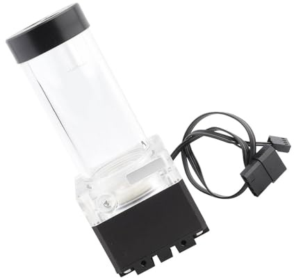 Aramox Pompe de Refroidissement à Eau pour PC avec Tête de Pompe de 3,5 M, Débit Haute Vitesse de 650 L/H pour une Dissipation Efficace de la Chaleur, Conception de Réservoir d'Eau Intégrée pour PC