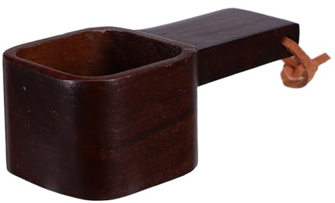 VANZACK Cuchara Medidora de Madera Maciza para Café y Té Suelto, 10 G, Tamaño Pequeño Mango Corto, Utensilio de Cocina Reutilizable para Espresso, Azúcar y Condimentos, Adecuado para Uso