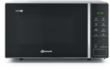 Bauknecht - MWOS 201 B Freistehende Mikrowelle - 20L Garraum - Automatikprogramme, Auftaufunktion - Kindersicherung, Einfache Bedienung - Maße 26-2x45,2x33,5cm - Schwarz