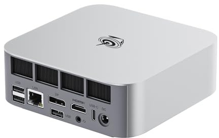 Beelink SER8 Gaming Mini PC, Ryzen7 8845HS(up to 5.1GHz),32G DDR5 1TB NVMe SSD,Mini Desktop Computer Support Triple 4K Display, powerful AI mini pc,LAN 2.5G,Wifi6,BT5.2,HDMI+DP+USB4