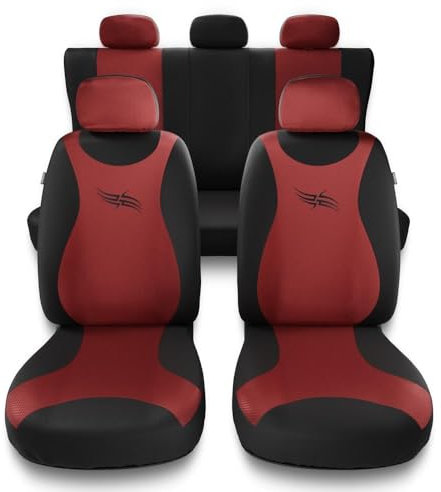 Mossa - Universal Sitzbezüge Auto kompatibel mit Skoda Fabia I, II, III, IV (1999- ) - Autositzbezüge Schonbezüge für Autositze - TR-RD