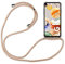 betterfon Hülle Kompatibel mit LG K61 | Handykette Smartphone Halskette Hülle mit Band | Handyhülle mit Kordel zum Umhängen Kompatibel für K61 | Beige/Braun