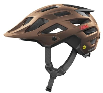 ABUS MTB-Helm Moventor 2.0 MIPS - Fahrradhelm mit Aufprallschutz für den Geländeeinsatz auf dem Mountainbike - All-Mountain-Helm für Damen und Herren - Kupfer Matt, L