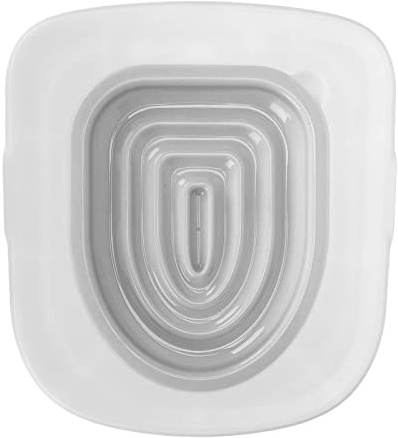 TITA-DONG Kit D'entraînement Professionnel pour Siège de Toilette Chat, Universel et Réutilisable, Bac à Litière (Gris)