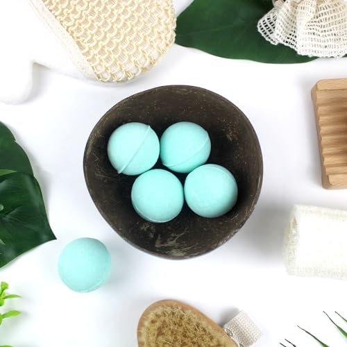 French Tendance - Coffret 5 Bombes de Bain - 5 x 20g - Effet Relaxant, Moment Détente - Senteur Exotique Monoï - Kit Bombe Bain Moussant - Cadeau Femme Original Beauté, Bien Etre