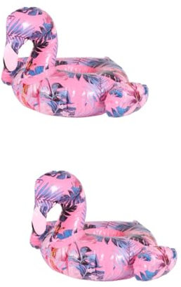 ifundom 2stücke Aufblasbarer Flamingo Getränkehalter Für Pool Bunter Schwimmender Getränkehalter Aus Einfach Zu Befüllen Entleeren Für Partys Und Entspannte Tage Am Wasser