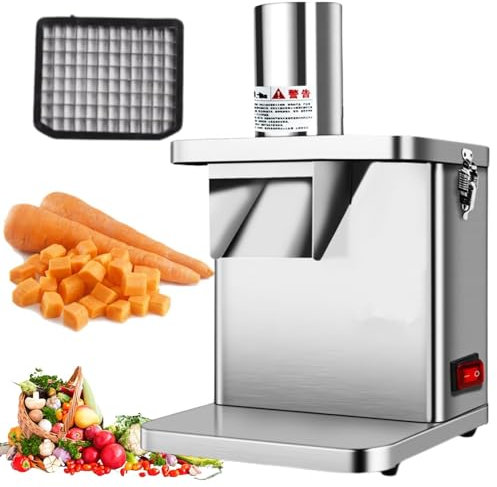LFfwynog Râpe électrique, râpes 250 W, Machine à Salade Professionnelle, trancheuse électrique, râpes pour Cuisine, râpes à Salade hachée, Machine à Salade électrique pour légumes Carottes,6 * 7.2mm