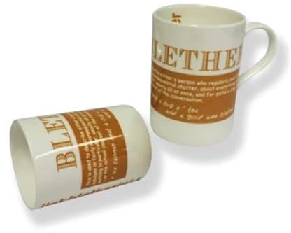 Quirky Scottish Doric Dialect Phrase Tea Coffee Bone China Mug - Blether