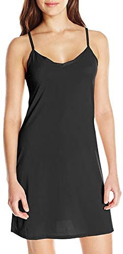 Damen-Slip-Dessous, nicht verstellbar, Spaghettiträger, Nachtwäsche, Kleinkinder, Mädchen, Sandalen, Größe 47, Schwarz , XXL