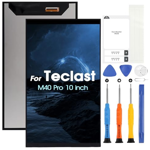 ARSSLY für Teclast M40 Pro LCD Bildschirm für TECLAST M40 Pro 10 Zoll Touchscreen Ersatz Assembly mit Reparaturset, Schwarz