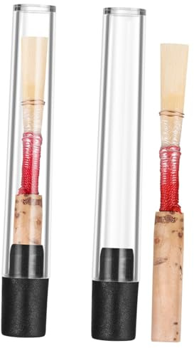 SHOWERORO 2 Stück Oboenrohrblätter aus Kunststoff Weich und Leicht für Aufführungen Oboenzubehör für Professionelles Spielen in Verschiedenen Farben Zufällige Farbe