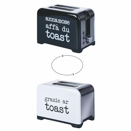 Tostapane, 2 aperture, 780-930 W, nero e bianco, double face, S.P.Q.eRe