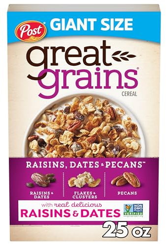 Great Grains Raisins Dates & Pecans Breakfast Cereal, 25 oz Box