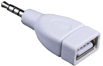 HOOLRZI Convertitori audio da 3,5 mm maschio AUXs spina audio a USB 2.0 femmina convertitori adattatore per audio auto