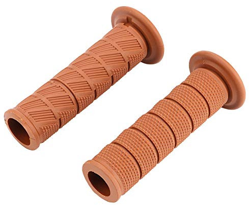 Motorradgriffe, Lenkergriffe Universal 2pcs 22 Mm Vintage Motorrad -Lenker -Griff Diagonale Griffstange Bike -Lenkergriffe für Motocross ATV (Black) (Brown #02) (Leichte Bräune) (Brown #04)